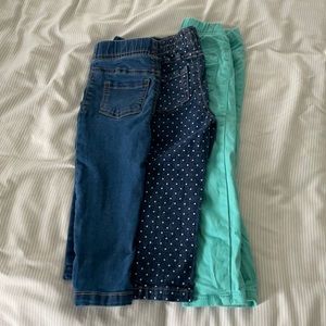 Toddler girls cute set of 3 jeans